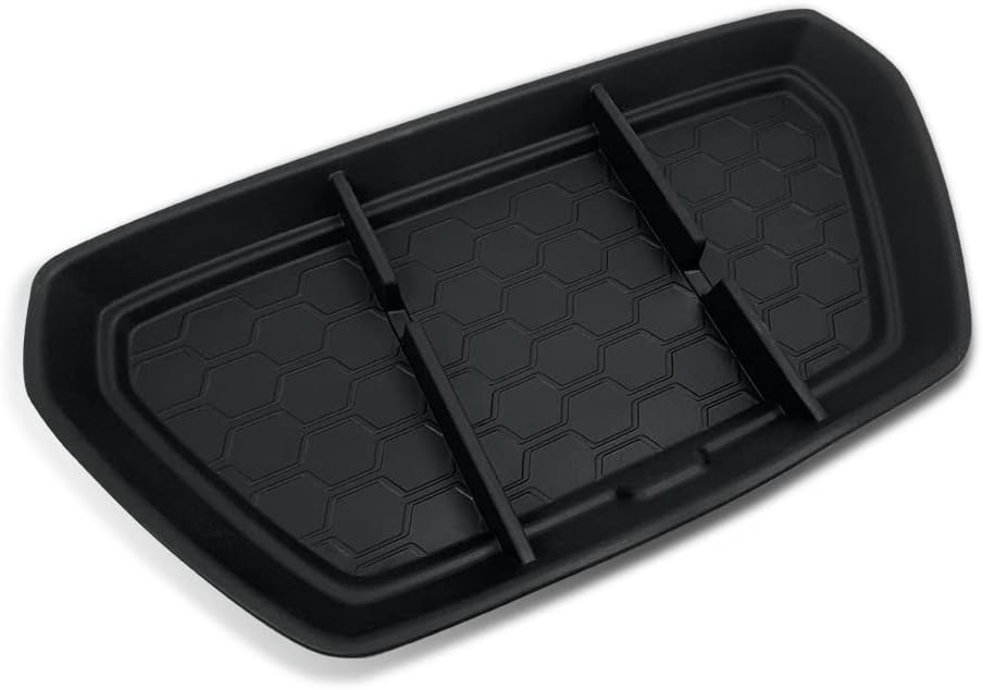 Muslogy Compatible with Nissan Frontier 2024 2023 2022 Accessories Dashboard Insert Tray Storage Box Phone Holder Non-Slide Silicone Rubber Interior Organizer (Won't Fit 2025 Frontier)