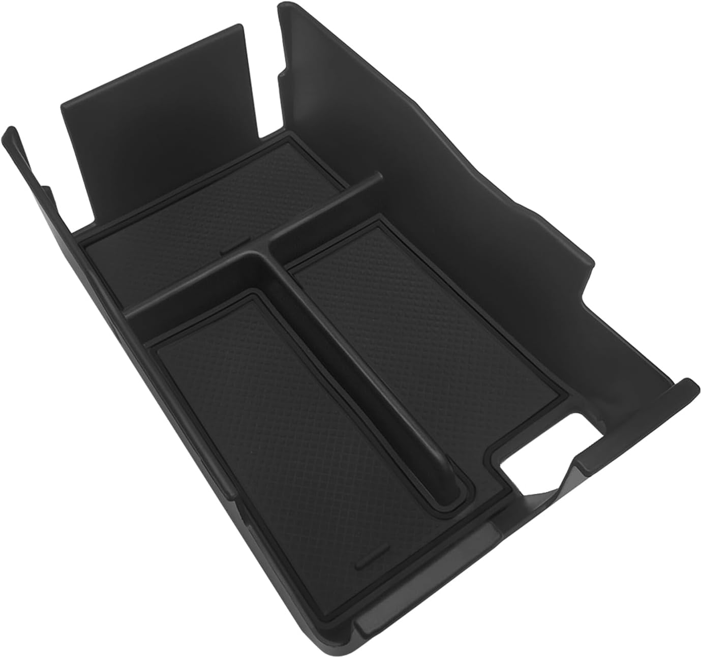 Muslogy Center Console Organizer Compatible with Ford Mustang 2024 2025 Middle Console Storage Box Divider Insert Tray Interior Accessories (Black)