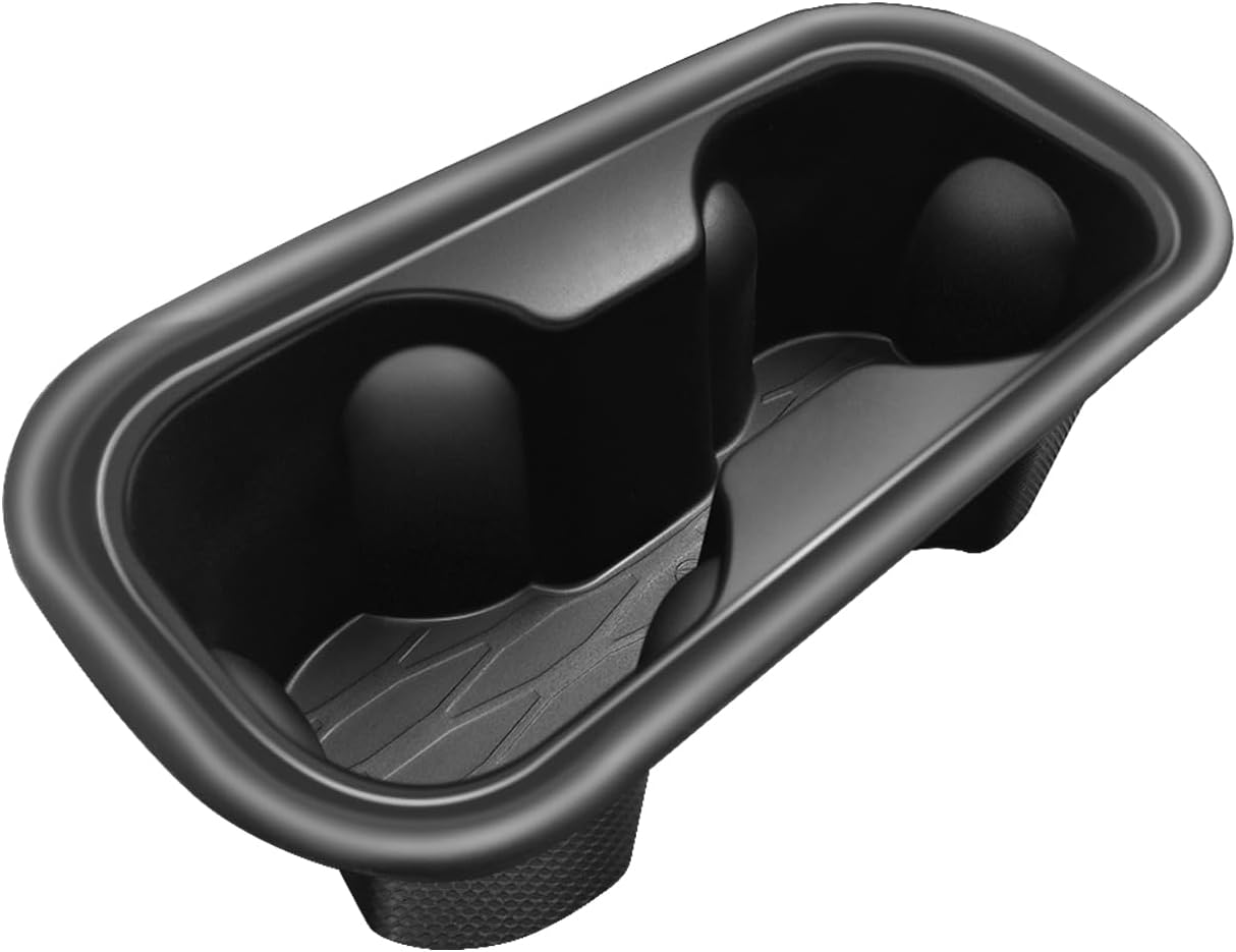 Muslogy Center Console Cup Holder Inserts Compatible with 2022-2024 2025 Chevy Silverado & GMC Sierra Accessories Middle Console Drink Holder TPE Organizer Non-Slip Drink Stopper(Bucket Seat Only)