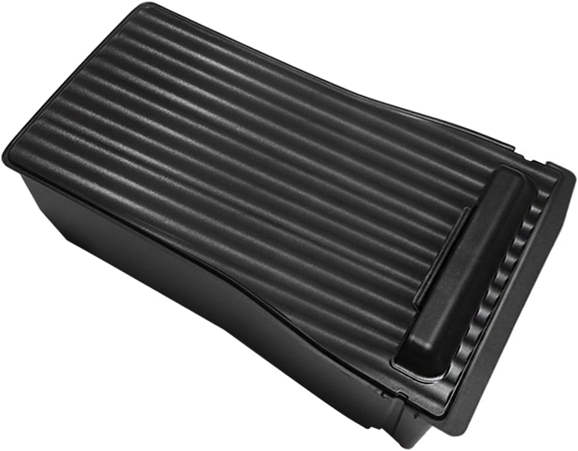 Muslogy Center Console Organizer Compatible with 2024 Hyundai Kona/Kona EV Accessories Middle Console Storage Box Coin Holder Won't fit SE SEL Trim (Black)