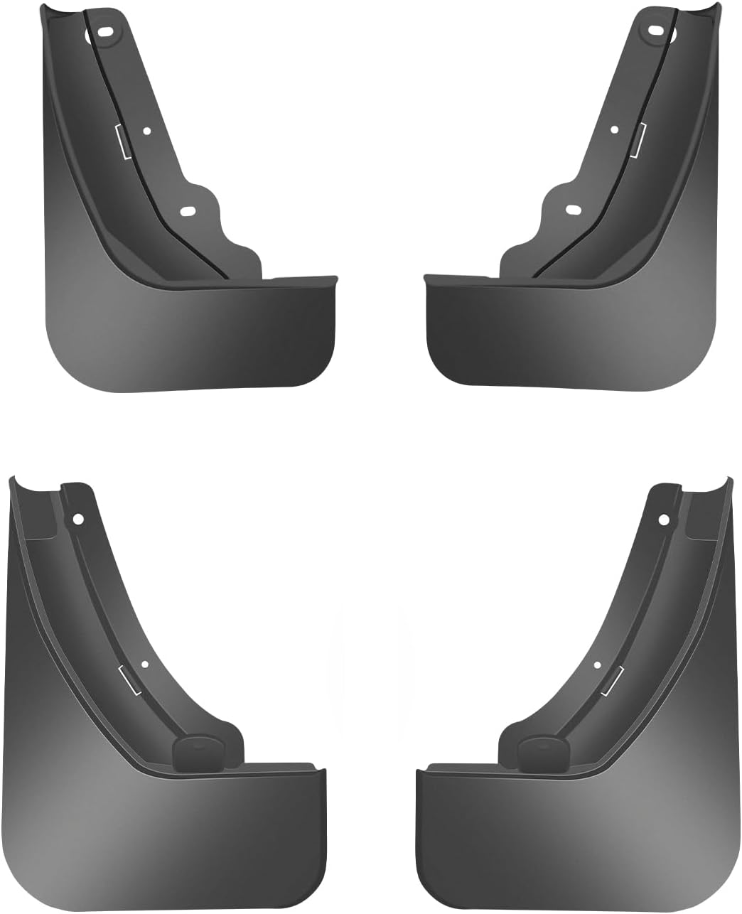 Muslogy Mud Flaps Front and Rear Mudguards Compatible with 2024 2025 Hyundai Santa Fe Accessories All-Weather Fender Mud Splash Fender Flares No Need to Drill 4PCS Set