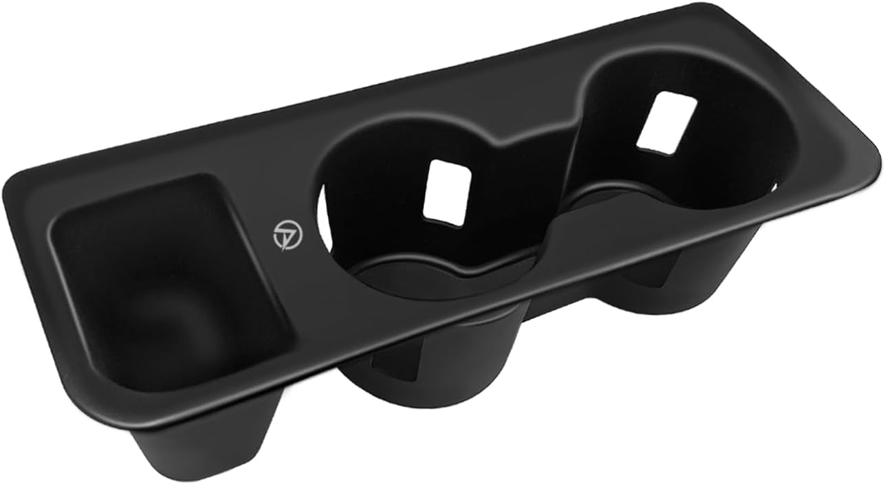 Muslogy Center Console Cup Holder Inserts Compatible with 2022-2025 Ford Maverick Accessories Middle Console Drink Holder Silicone Black Organizer Non-Slip Drink Stopper