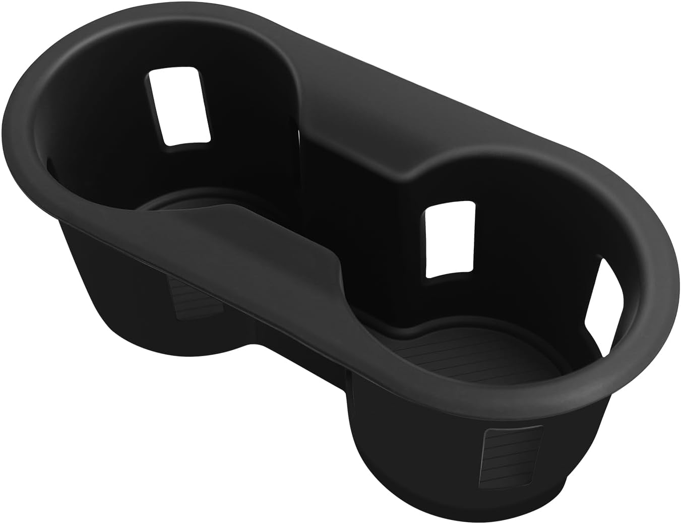 Muslogy Center Console Cup Holder Inserts Compatible with 2025 Ford Bronco Accessories Middle Console Armrest Front Drink Stopper Non-Slip Silicone Rubber Organizer Drink Cup Holder Organizer
