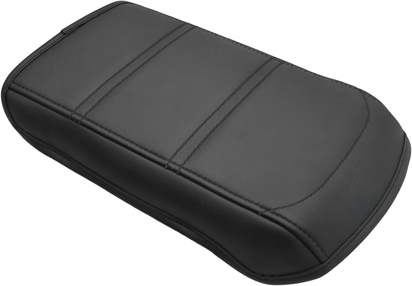 Muslogy for Acadia 2017-2023 Center Console Pad Armrest Cover Vegan Leather Cushion Pad Accessories Armrest Lid Protector Extra Soft Compatible with GMC Acadia 2023 2022-2017 (Black/Black Trim)