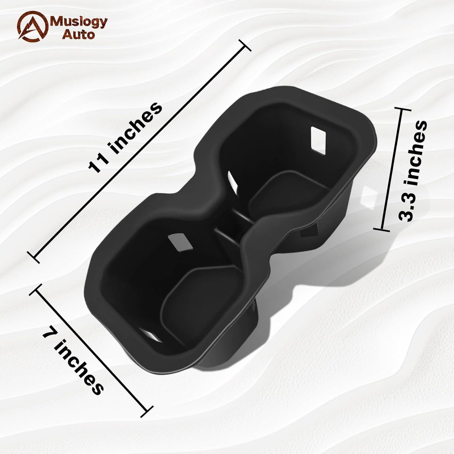 Muslogy Center Console Cup Holder Inserts Compatible with 2025 Nissan Kicks Accessories Middle Console Armrest Front Drink Stopper Non-Slip Silicone Rubber Organizer Drink Cup Holder Organizer