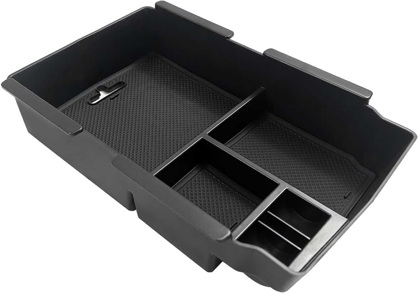 Muslogy Center Console Organizer with Coin Holder Compatible with Honda CRV & CRV Hybrid 2023 2024 2025 LX EX Sport EX-L Sport Touring Hybrid Accessories (Black)