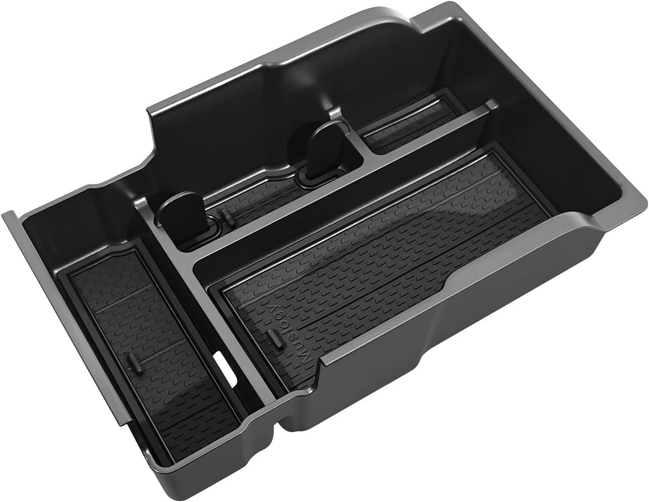 Muslogy Center Console Organizer Compatible with 2025 2026 GMC Terrain Accessories Armrest Middle Console Divider Storage Box with with Anti-Slip Mats Interior Insert Tray