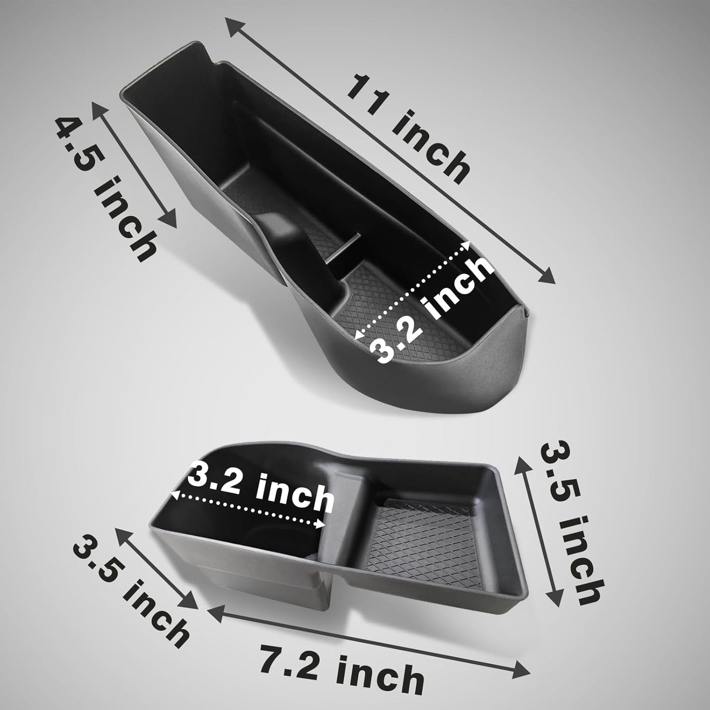 Muslogy for 2025 2024 2023 CR-V Door Side Storage Box 4Pcs Door Handle Pocket TPE Anti-Slip Insert Tray Compatible with Honda CRV 2023-2025 Accessories