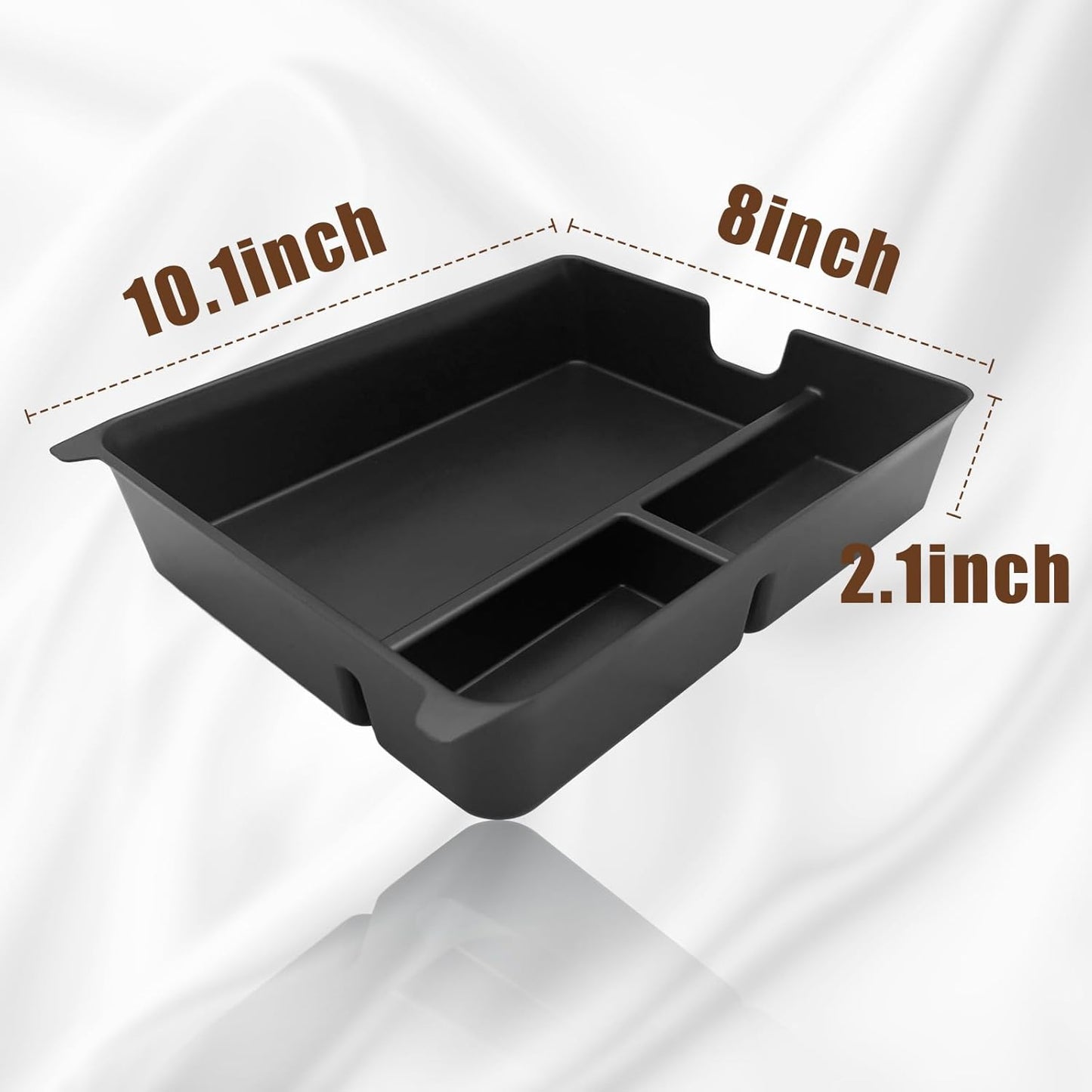 Muslogy Center Console Organizer Compatible with 2023 2024 2025 Honda Pilot Accessories, 2024 2025 Ridgeline/2024-2026 Passport Center Console Storage Box Divider Inserts Interior ABS Material(Black)