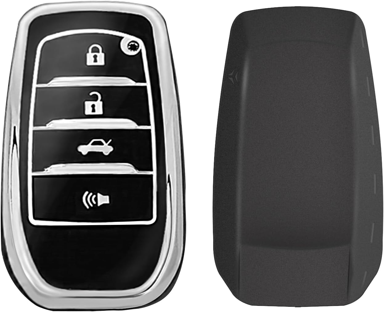 Muslogy Key Fob Cover Compatible with Toyota Camry 2025 Accessories Soft TPU Key Fob Case Protector Remote Keyless Keychain