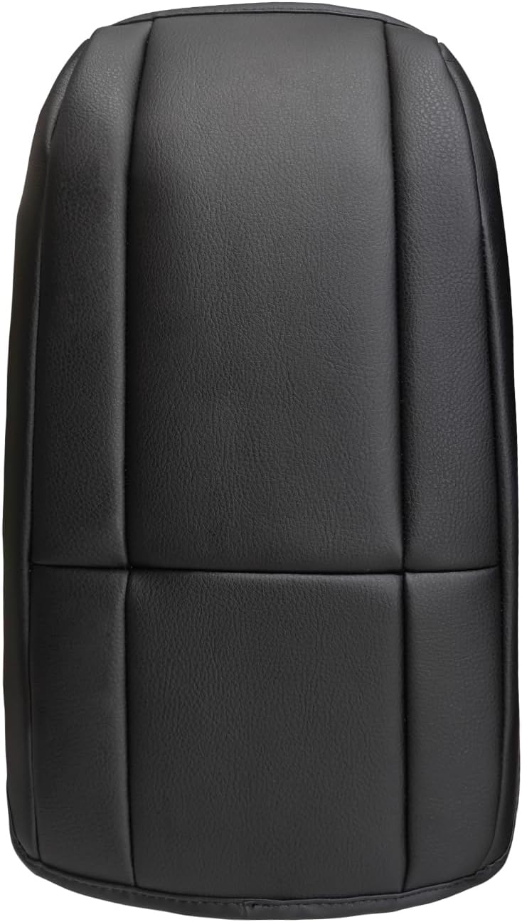 Muslogy for Accord 2025 2024 2023 Center Console Cover Armrest Pad Vegan Leather Extra Soft Armrest Lid Protector Compatible with Honda Accord LX EX Sport Hybrid EX-L Sport-L Touring (V1 Black)
