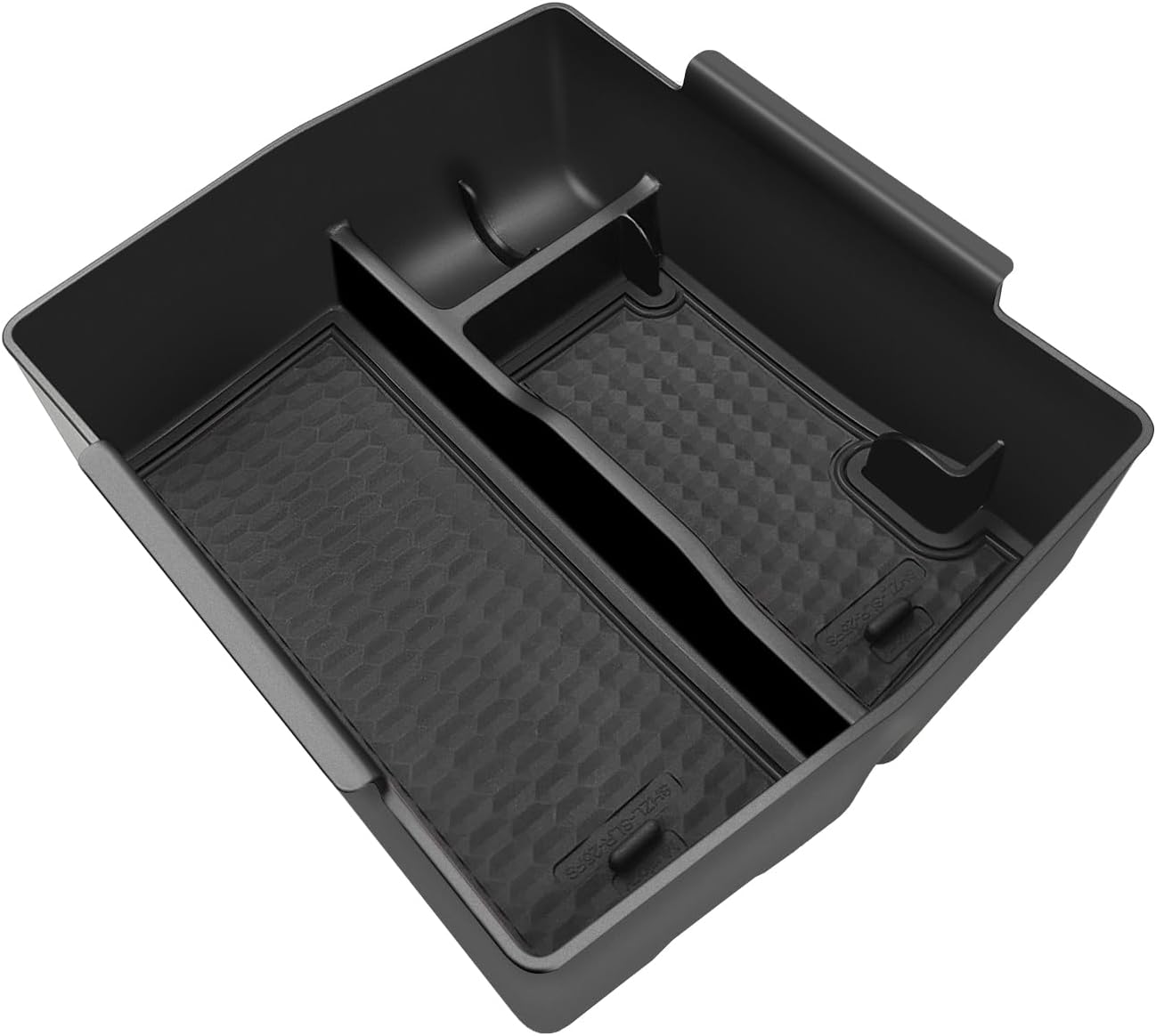 Muslogy Upgraded Center Console Organizer Compatible with 2025 Subaru Forester Middle Armrest Storage Box Insert Tray Cable Holder Interior Accessories Easy Removal (Black)