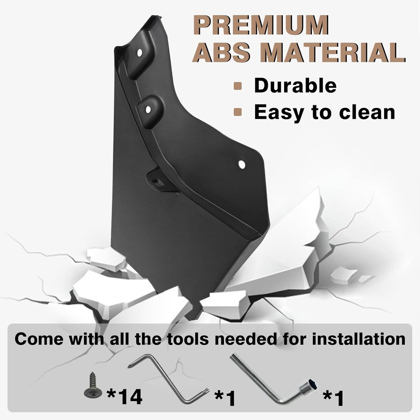Muslogy Mud Flaps Splash Guards Compatible with Toyota Tacoma 2024 2025 Accessories Front and Rear Mud Guards 4PCS No Drilling Heavy Duty Fender Mudguards Kit with Hardware Accessories