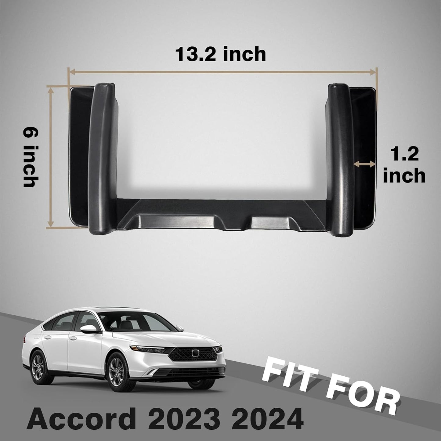 Muslogy for Accord 2025 2024 2023 Center Console Side Storage Box Gear Side Organizer Left & Right Phone Holder Compatible with Honda Accord 2023-2025