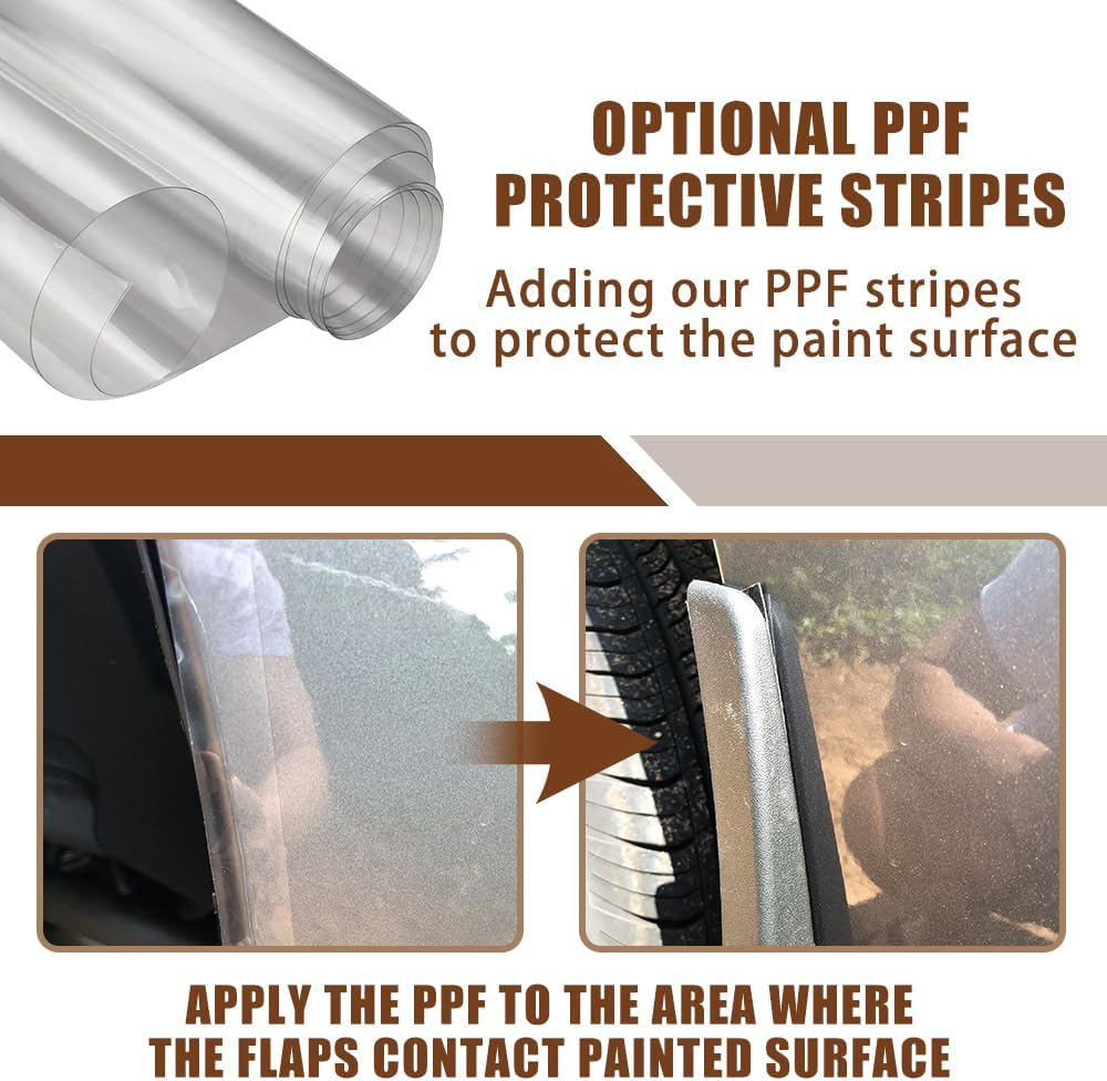 Muslogy Mud Flaps for 2022-2025 Maverick MudFlap Front&Rear Mud Guards 4PCS No Drilling Needed Exterior Accessories Splash Guard Compatible with Ford Maverick 22-25(Not for 2025 Maverick Lobo Edition)