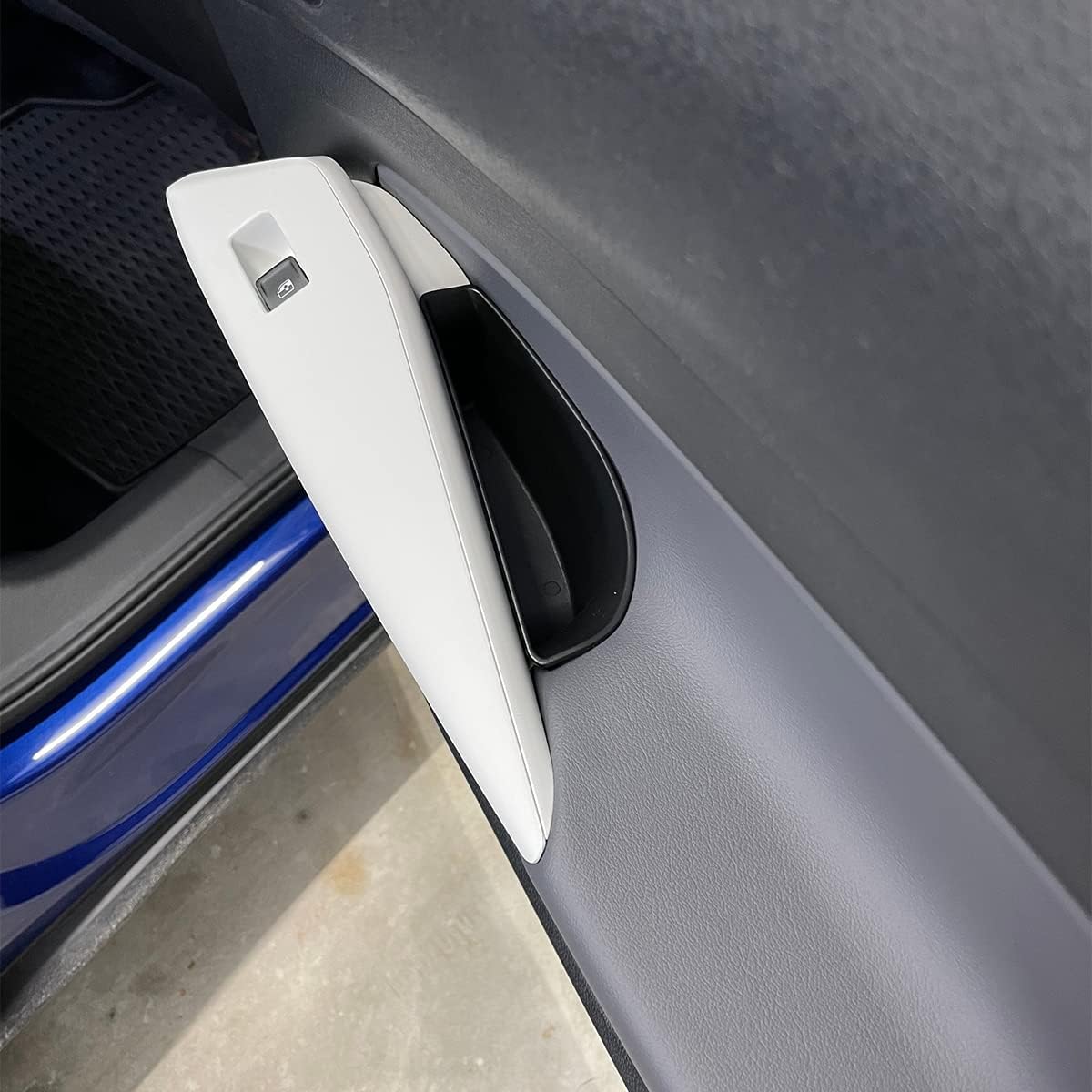 Muslogy for VW ID.4 Door Handle Storage Box Set of Four Accessories Armrest Cover, Front Door and Rear Door Compatible with VW ID 4 ID4 2021 2022 2023