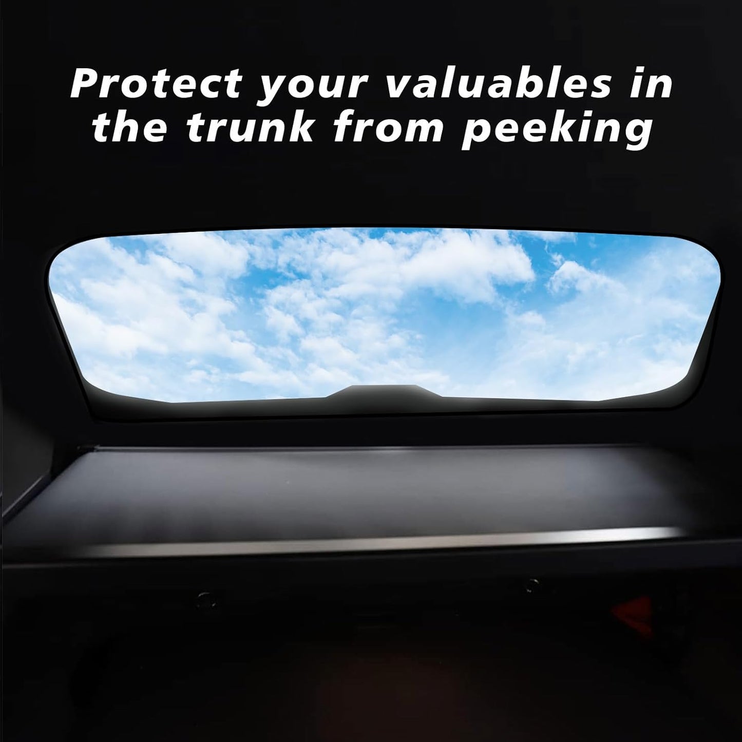 Muslogy Rear Trunk Cargo Cover Compatible with 2025 Toyota 4Runner Accessories Trunk Retractable Cargo Cover Luggage Privacy Security Shield Shade Fit 6th Generation 4Runner
