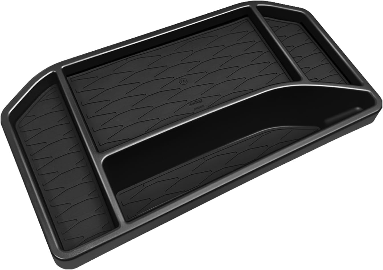 Muslogy Dashboard Organizer Compatible with 2022-2025 Chevy Silverado/GMC Sierra 1500, 2024 2025 2500HD 3500HD Accessories Center Console Organizer Storage Box Mounted Tray (Fit 13.4-inch Screen ONLY)
