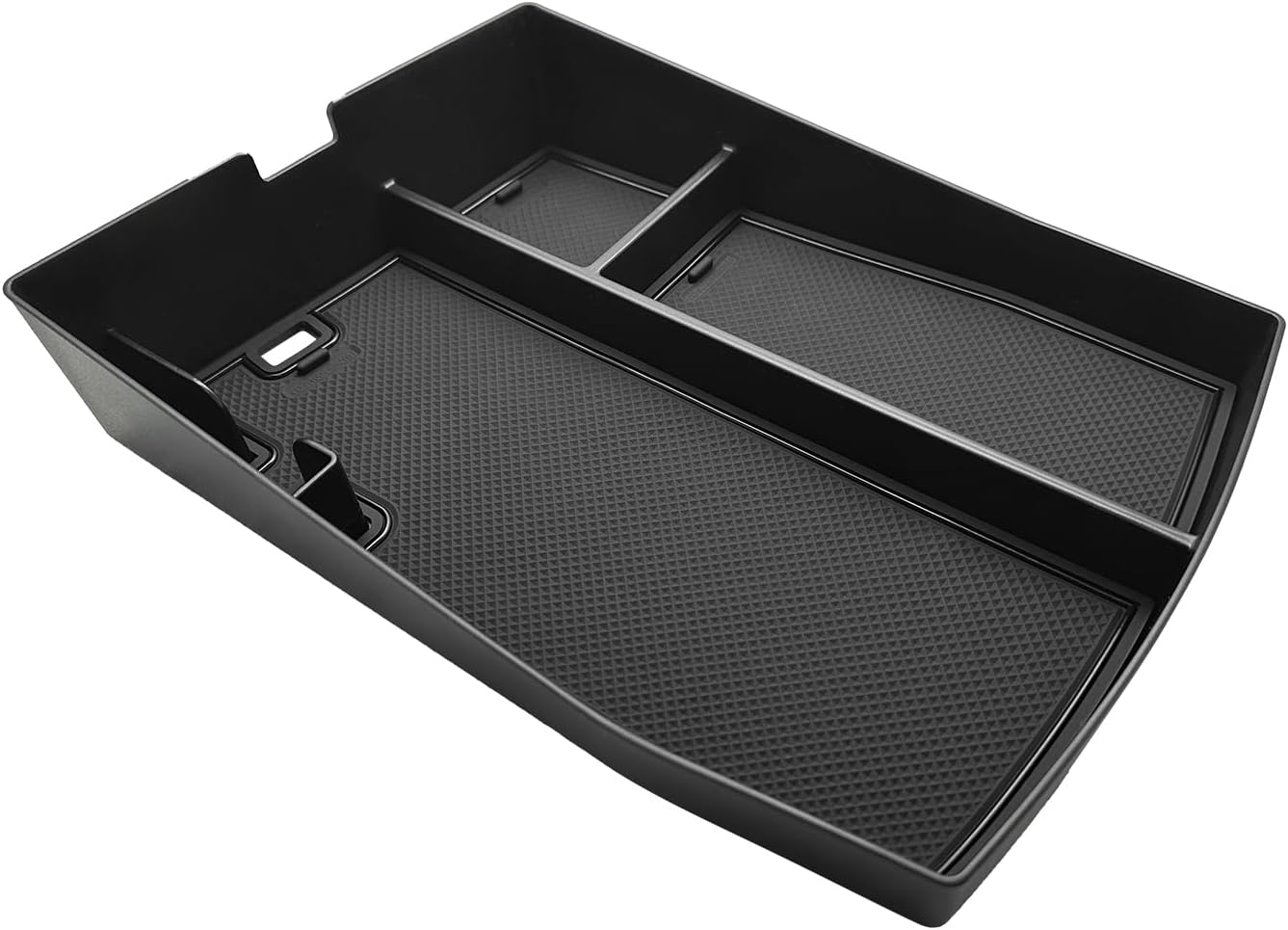Muslogy 24 NEW Center Console Organizer Compatible with 2024 2025 Volkswagen Atlas/Cross Sport Accessories Armrest Box Console Tray with Coin Holder Storage Insert (Center Console Tray)