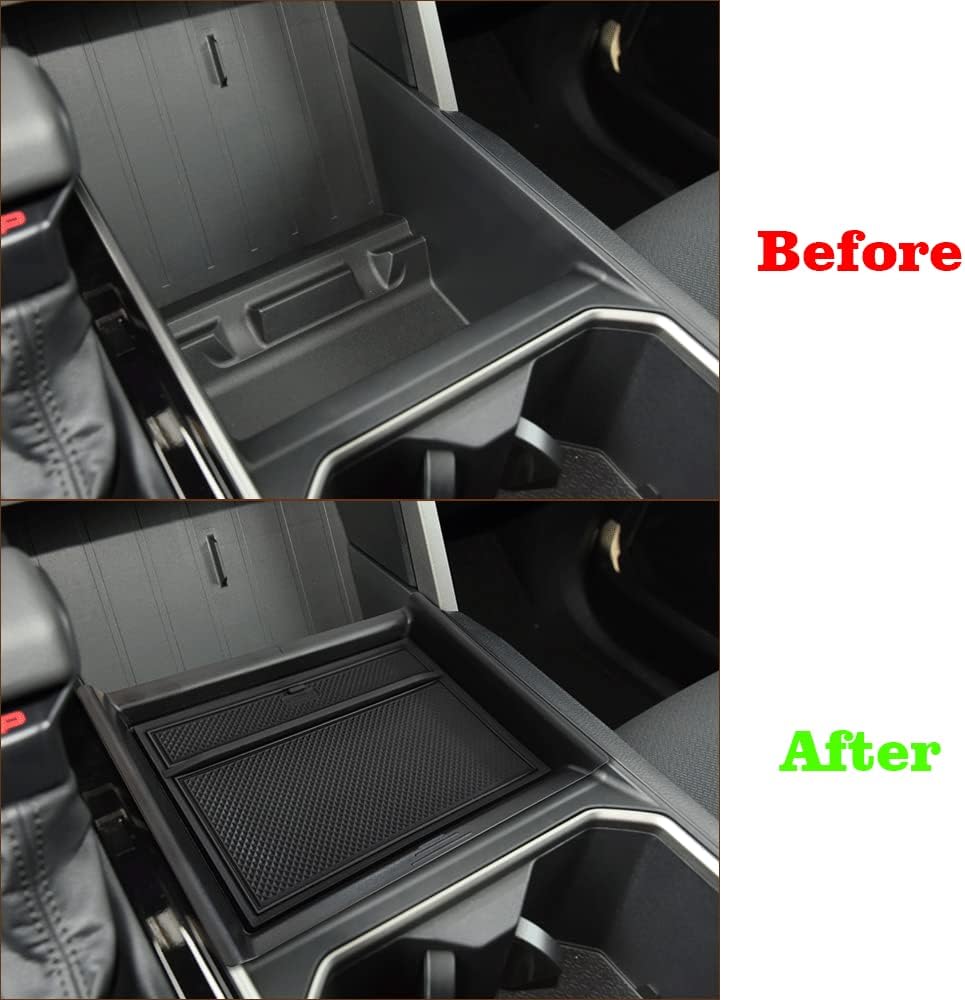 Muslogy Lower Center Console Organizer Compatible with Toyota Tundra 2022-2025 Accessories SR SR5 Limited TRD PRO Console Insert Accessories