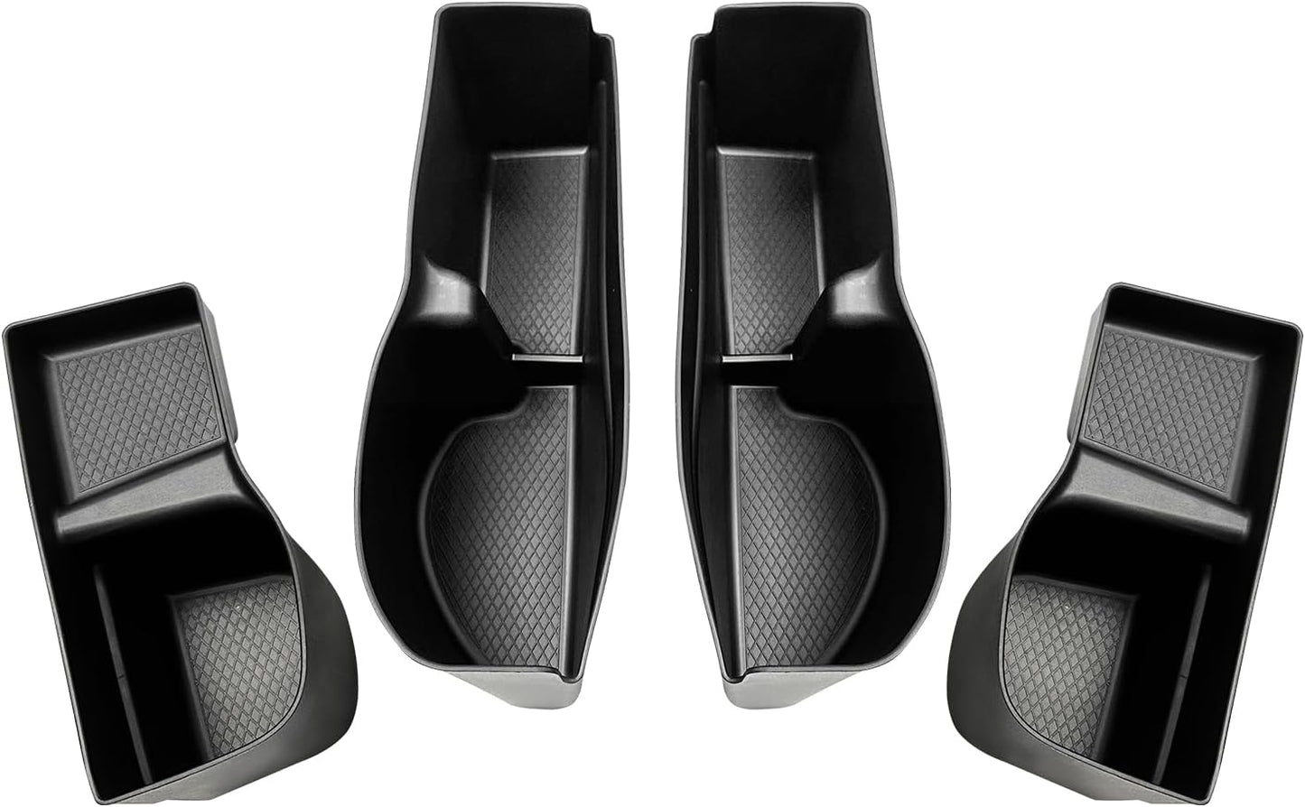 Muslogy for 2025 2024 2023 CR-V Door Side Storage Box 4Pcs Door Handle Pocket TPE Anti-Slip Insert Tray Compatible with Honda CRV 2023-2025 Accessories