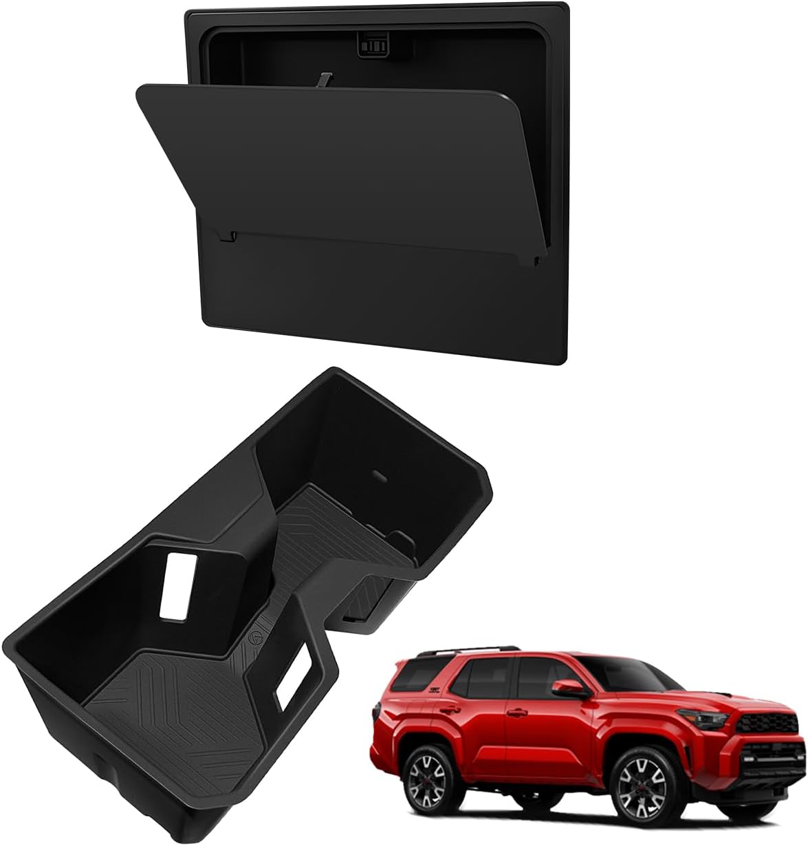 Muslogy Center Console Hidden Storage Box Compatible with 2025 2026 Toyota 4Runner Accessories Armrest Privacy Hidden Design Middle Console Secret Organizer Compartment ABS Material Large Opening