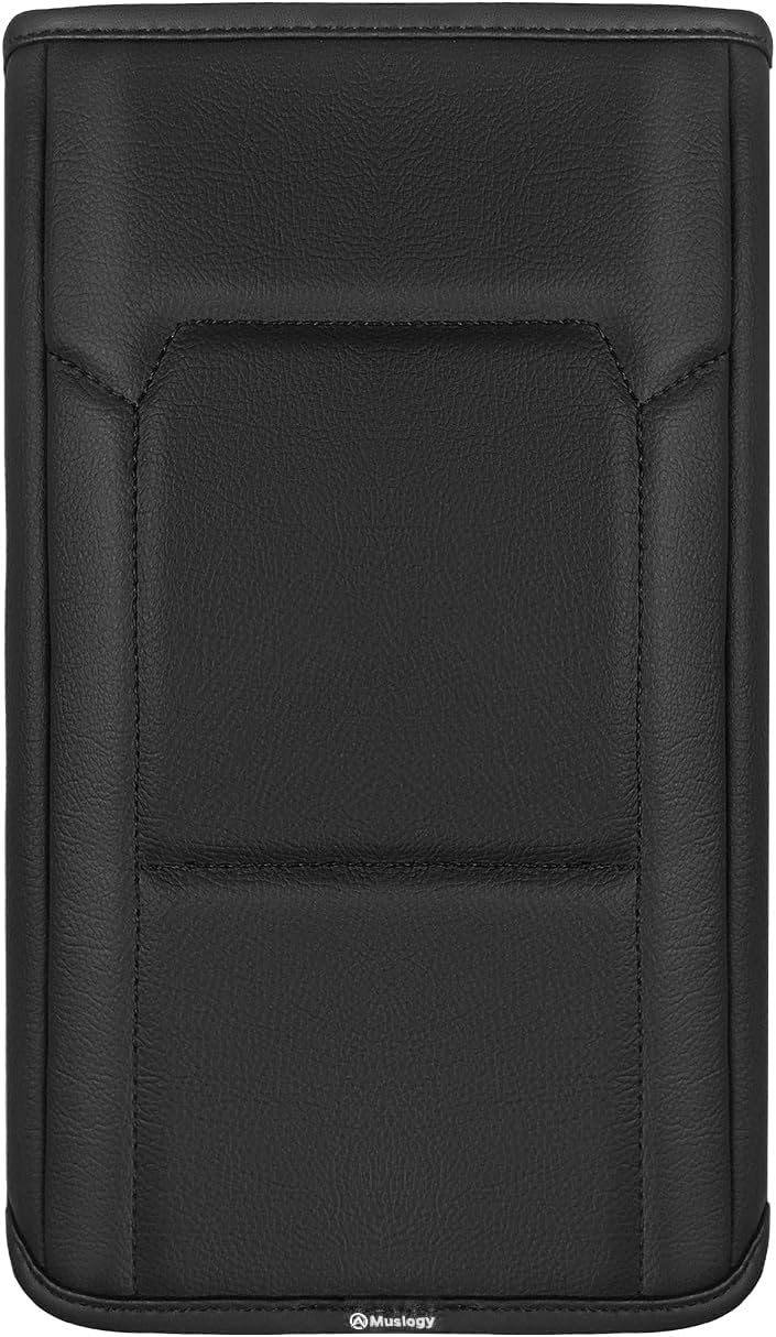 Muslogy Center Console Armrest Cover Compatible with Ford Bronco 2021 2022 2023 2024 2025 Comfort Armrest Pad Arm Rest Cushion Vegan Leather Protector Regular Thick