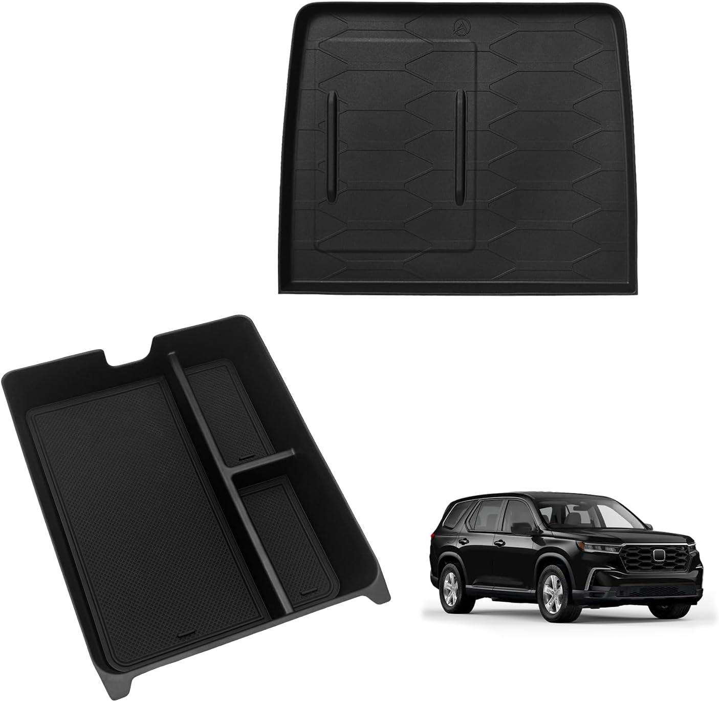 Muslogy Center Console Wireless Charger Protective Mat Compatible with Honda Pilot 2023-2025/2024-2026 Passport Accessories Center Console Inserts Liner Anti-Slip Phone Charge Area Charging Protection