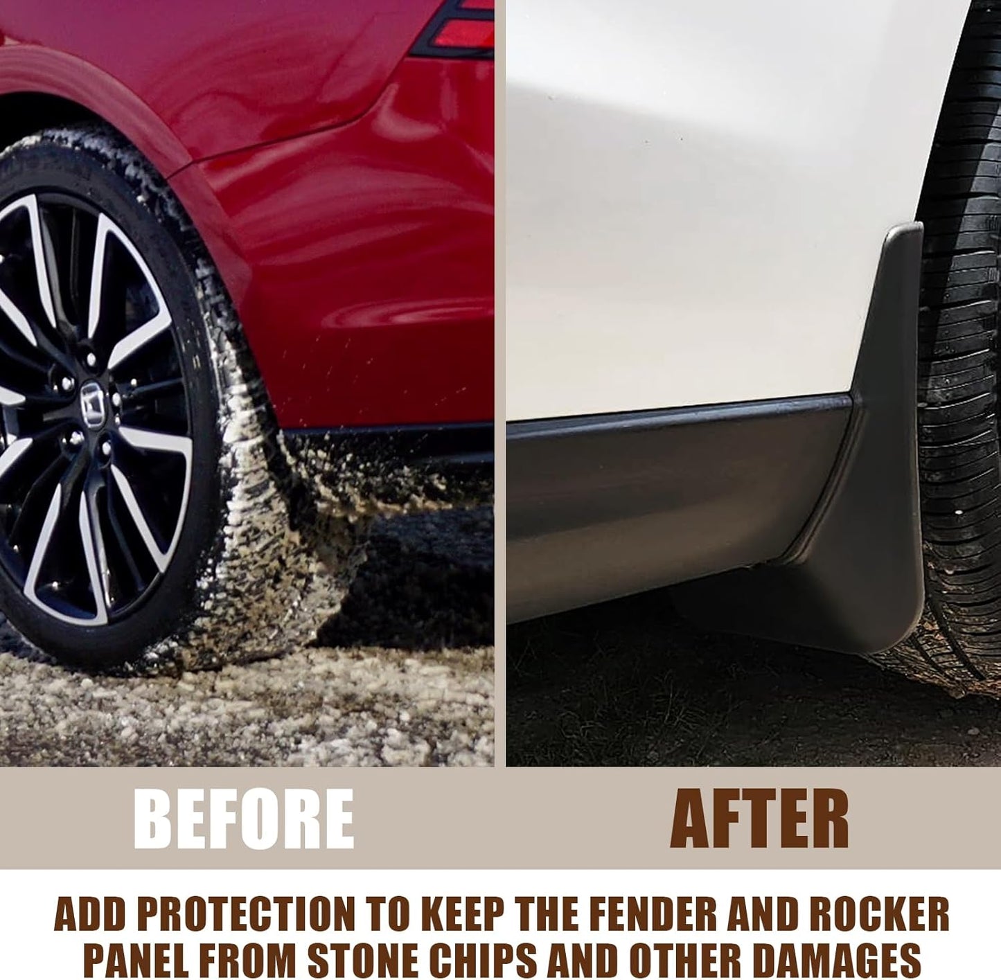 Muslogy for Accord 2025 2024 2023 Mud Flaps Front & Rear 4Pcs Splash Guard Fender Mud Guard No Drilling Required Compatible with Honda Accord 11th Gen 2023 Accessories