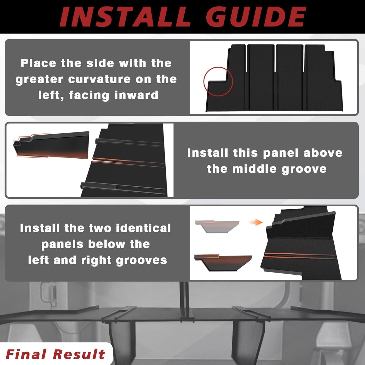 Muslogy Glove Box Dividers Organizer Compatible with Toyota Tacoma 2024 2025 & 2025 4Runner Accessories 4th Gen Tacoma Insert Box Divider ABS Secondary Storage Glove Compartment Tray