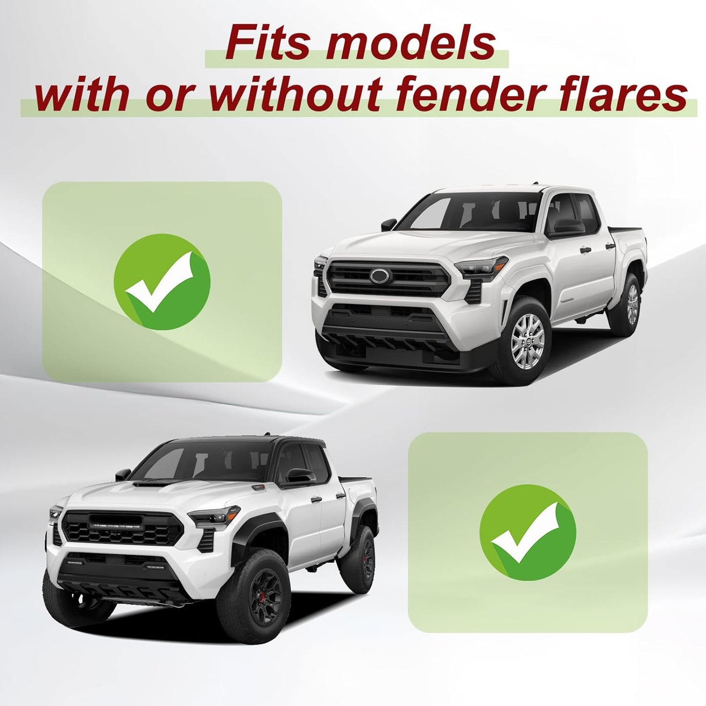 Muslogy Mud Flaps Splash Guards Compatible with Toyota Tacoma 2024 2025 Accessories Front and Rear Mud Guards 4PCS No Drilling Heavy Duty Fender Mudguards Kit with Hardware Accessories
