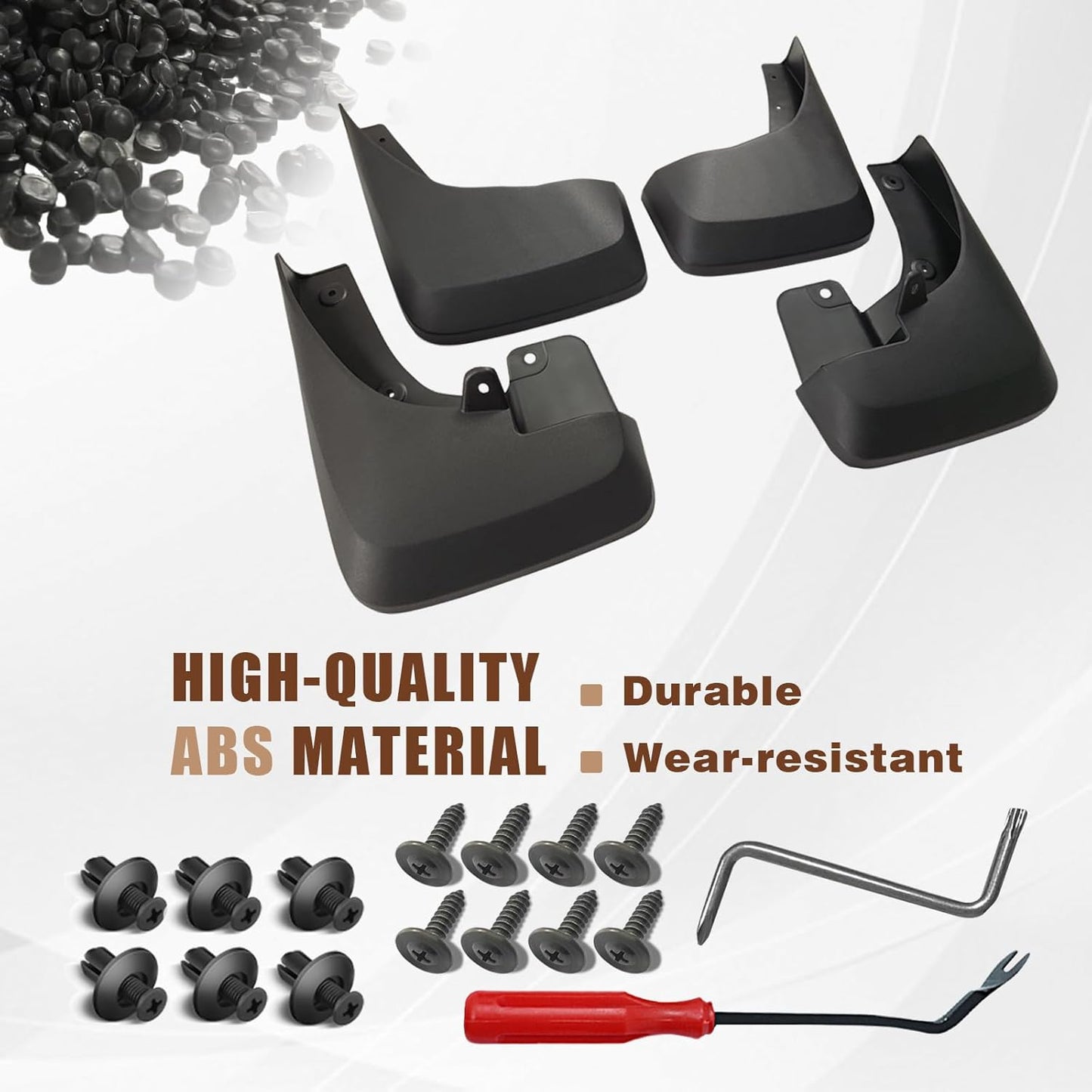 Muslogy for Frontier 2025 2024 2023 2022 Accessories Mud Flaps Splash Guards Mudguards 4PCS Front & Rear Splash Guard No Drilling Required Compatible with Nissan Frontier 2022-2025 (S/SV)