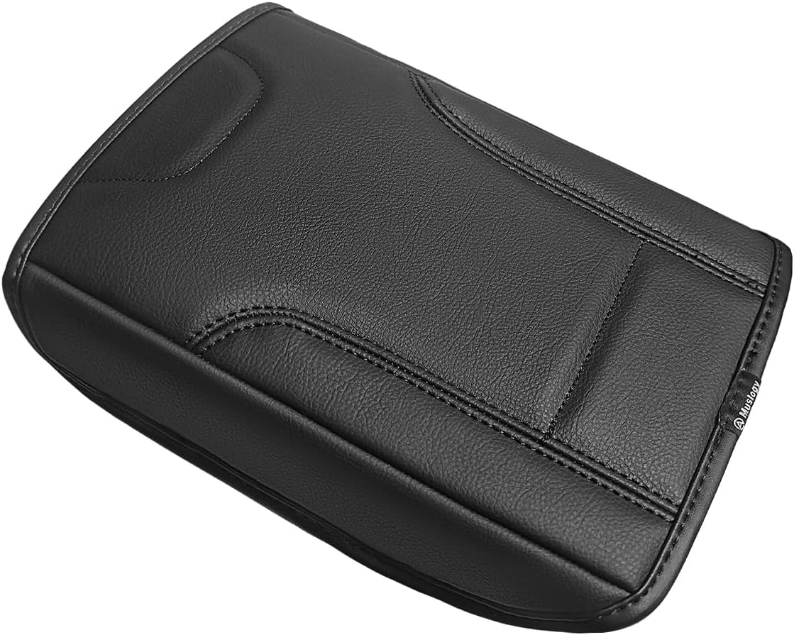 Muslogy Center Console Armrest Cover Compatible with Kia K4 2025 Comfort Armrest Pad Arm Rest Cushion Vegan Leather Protector Regular Thick