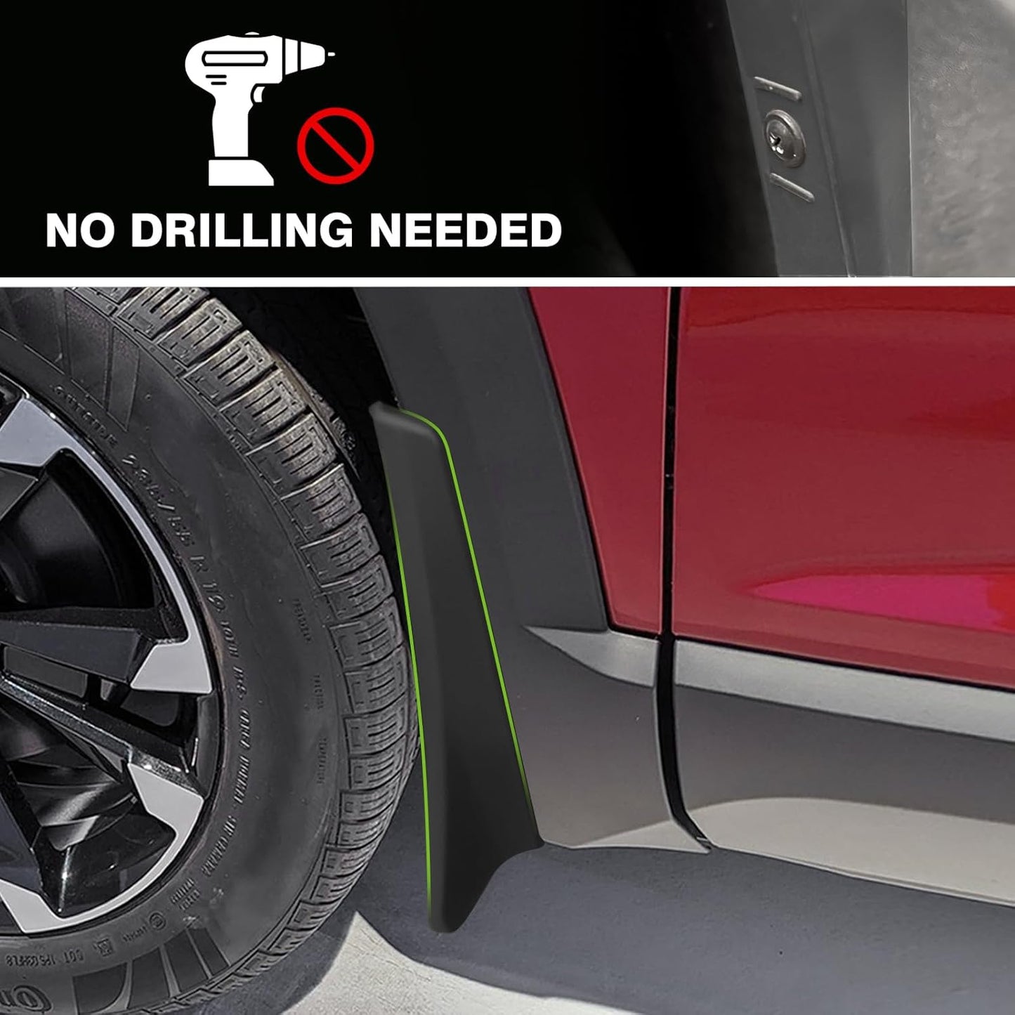 Muslogy Mud Flaps Splash Guards Compatible with 2025 Chevrolet Equinox Accessories All Weather Fender Guard Mudguards Sediment Protection Front & Rear 4PCS Fit Equinox LT RS ACTIV(Won't Fit EV)