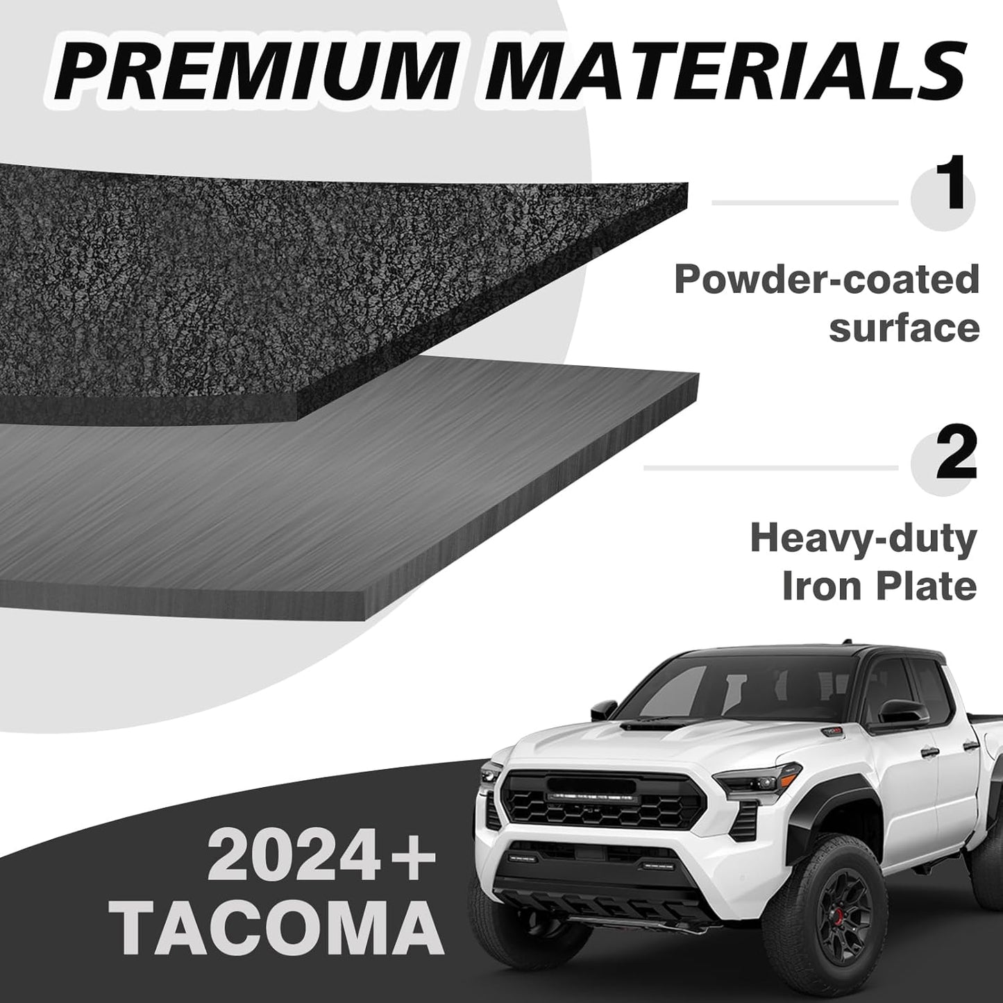Muslogy Center Console Safe Lockbox Compatible with Toyota Tacoma 2024 2025 Accessories 4th Gen Tacoma Console Vault Box Gun Safe Extra Storage Safety Security 4 Digit Combination Lock with Key