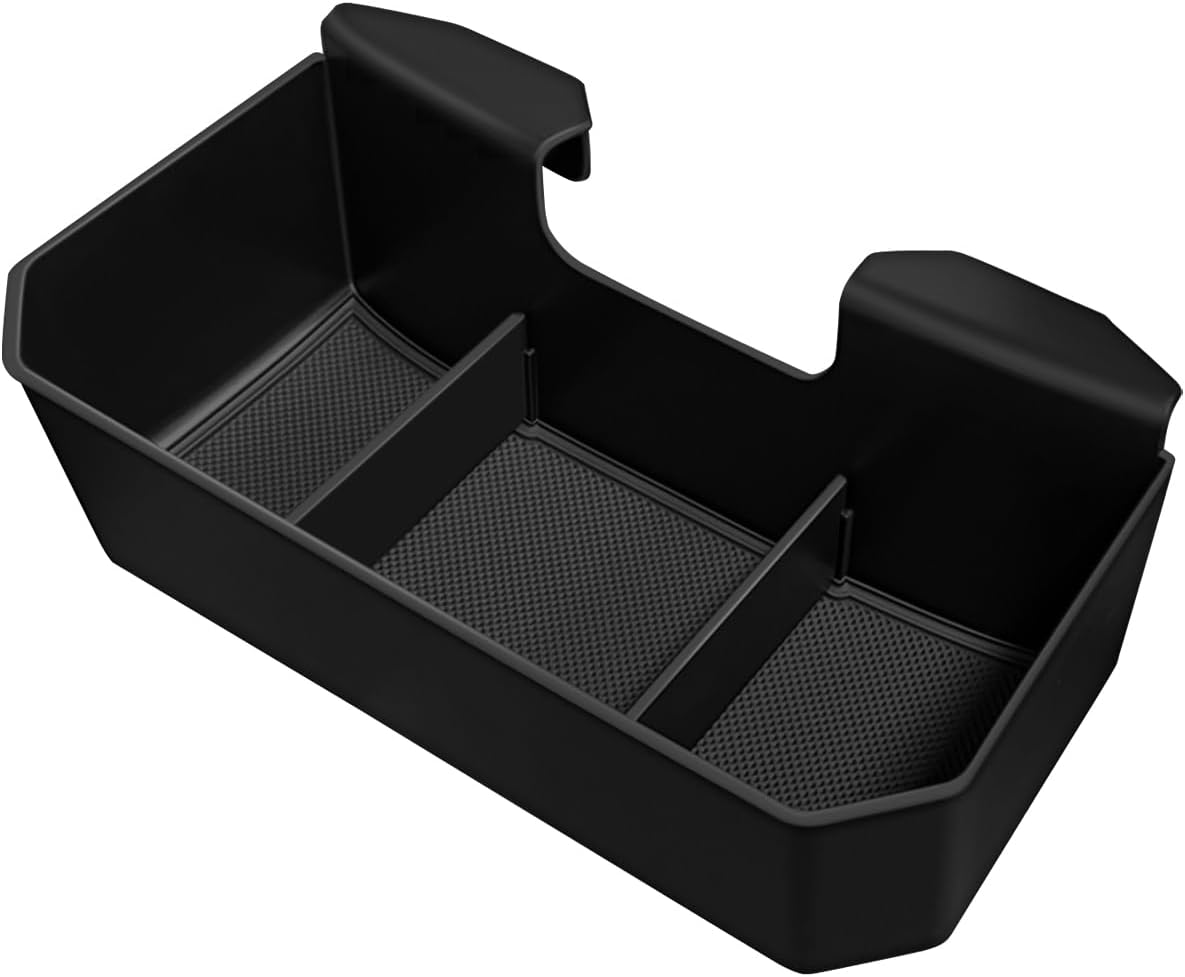 Muslogy Center Console Hanging Organizer Box Compatible with 2019-2026 Chevy Silverado/GMC Sierra 1500 & 2020-2026 Silverado/Sierra 2500 3500HD Accessories Hanging Box (Split-Bench Folding Seat Only)