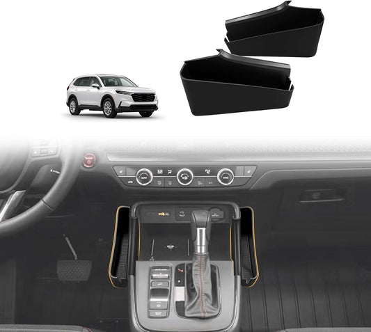 Muslogy 2PCS Center Console Side Organizer Pocket for 2023-2026 Honda CR-V