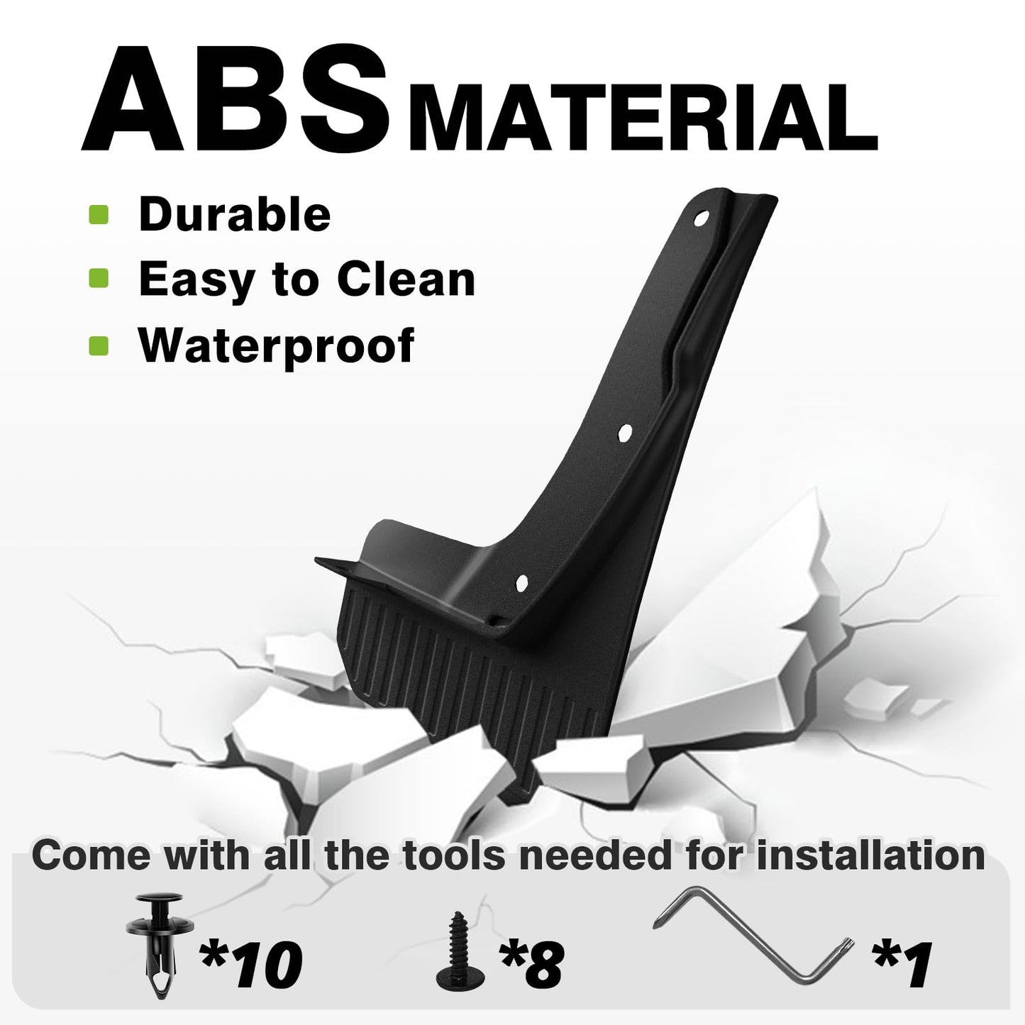 Muslogy Mud Flaps Splash Guards Compatible with Kia Telluride 2027 Accessories Front and Rear Mud Guards 4PCS No Drilling Fender Mudguards Kit with Hardware Accessories