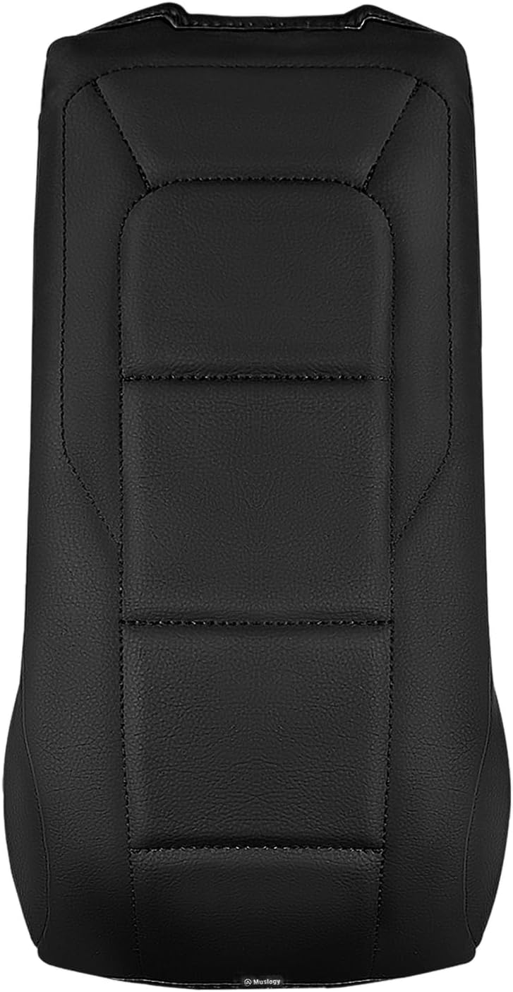 Muslogy Center Console Armrest Cover Compatible with GMC Terrain 2025 2026 Comfort Armrest Pad Arm Rest Cushion Vegan Leather Protector Regular Thick