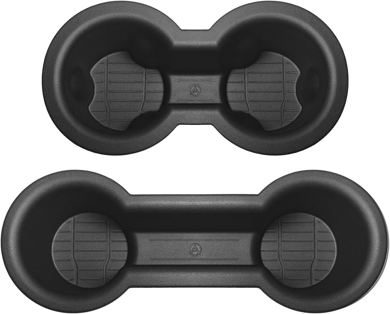 Muslogy Center Console Cup Holder Inserts Compatible with 2021-2023 2024 GMC Yukon Chevy Tahoe Suburban Accessories Middle Console Silicone Organizer Front & Rear Non-Slip Drink Stopper 2PCS Set