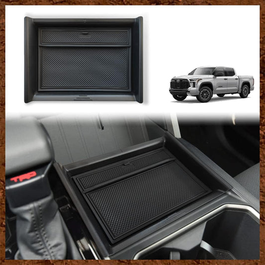 Muslogy Lower Center Console Organizer Compatible with Toyota Tundra 2022-2025 Accessories SR SR5 Limited TRD PRO Console Insert Accessories