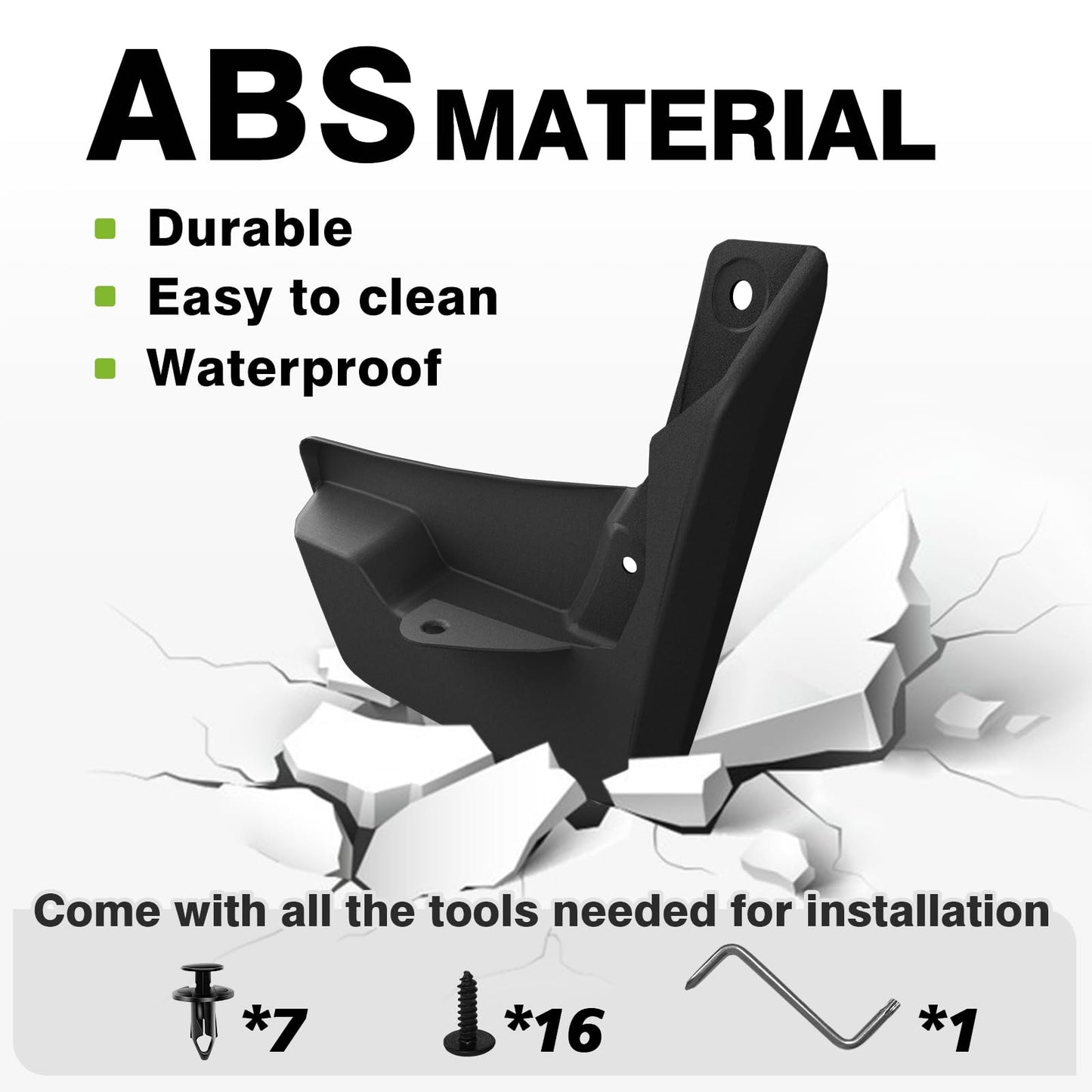 Muslogy Mud Flaps Splash Guards Compatible with 2026 Toyota RAV4 Accessories Front & Rear Mud Guards 4PCS No Drilling Fender Mudguards Kit with Hardware Accessories