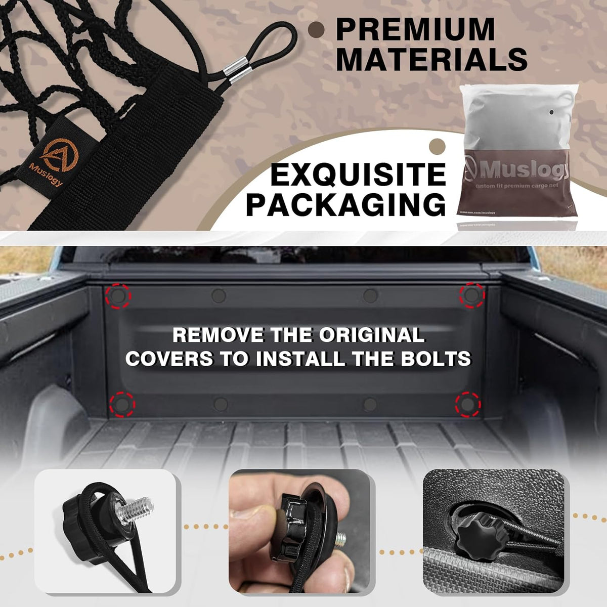 Cargo Net For Rivian R1t Muslogy Truck Bed Cargo Net Compatible with Rivian R1T 2022-2024 2025