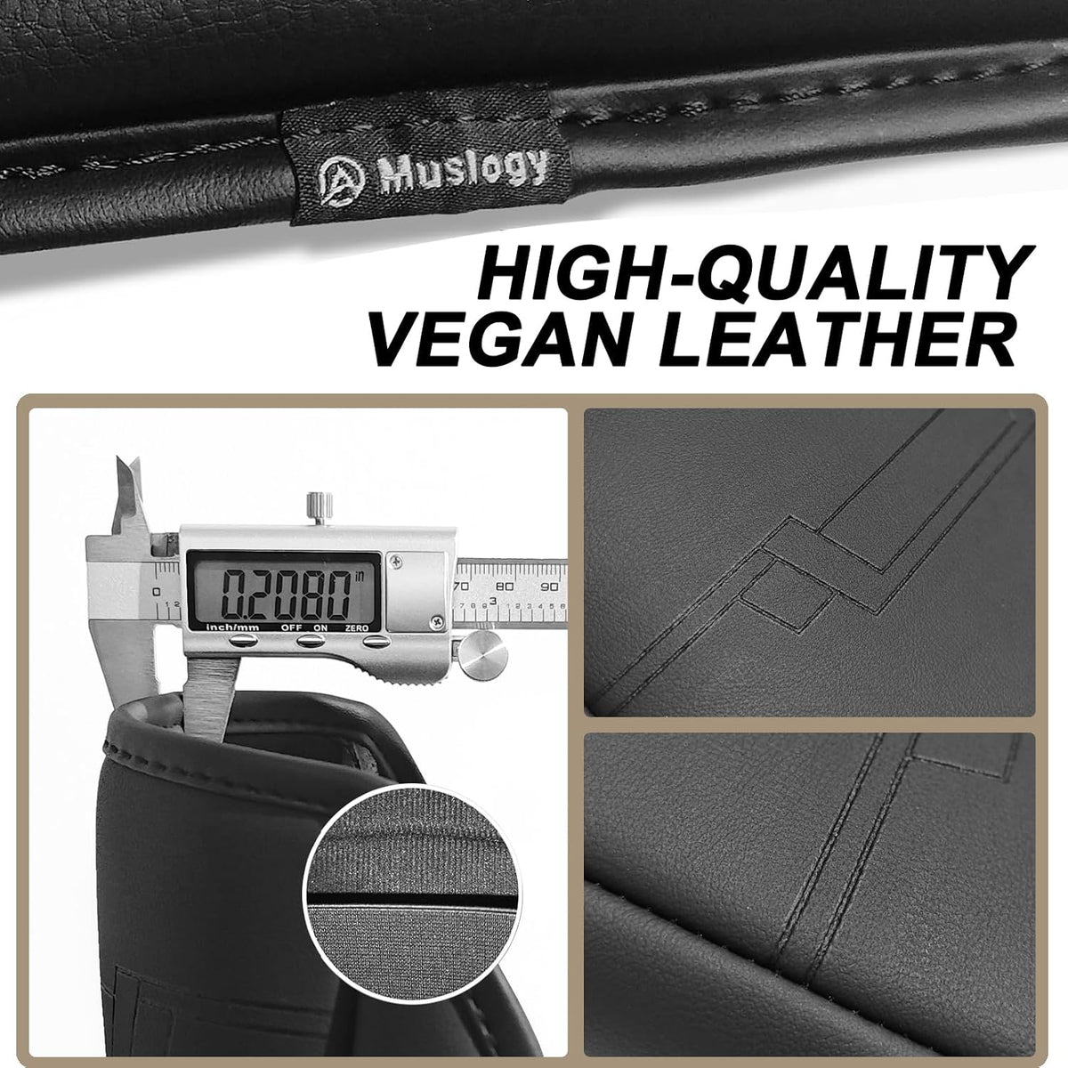 Muslogy Armrest Cover for Nissan Frontier 2005-2021, Regular Thick
