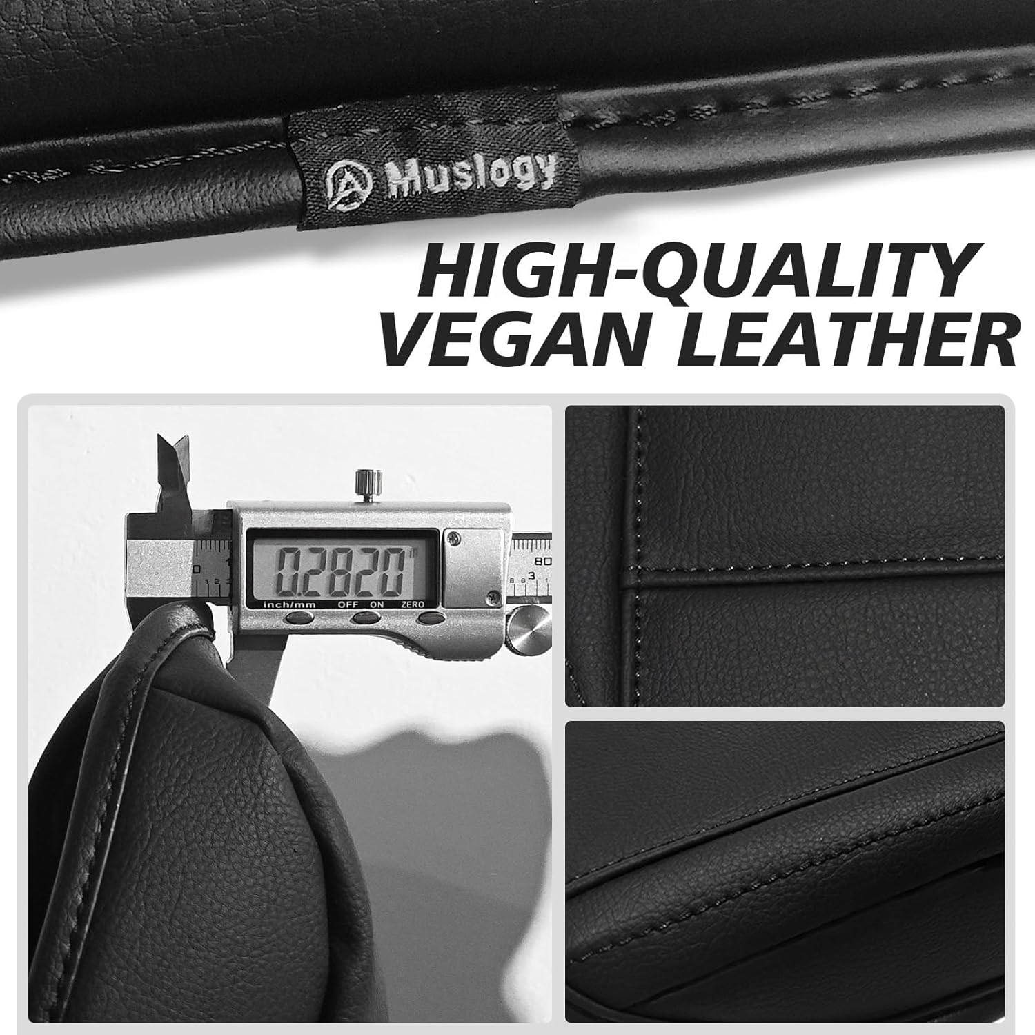 Pieliz Synthetic Leather Center Console Cover For Toyota Corolla 2014-2019 (Gray)