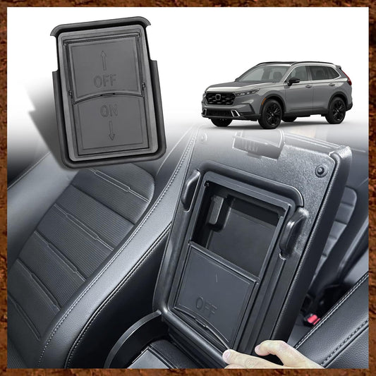 Muslogy for CR-V 2025 2024 2023 Armrest Hidden Storage Box Center Console Organizer Secret Compartment Compatible with Honda CRV EX Sport Hybrid EX-L Sport Touring Hybrid 2023-2025 Accessories