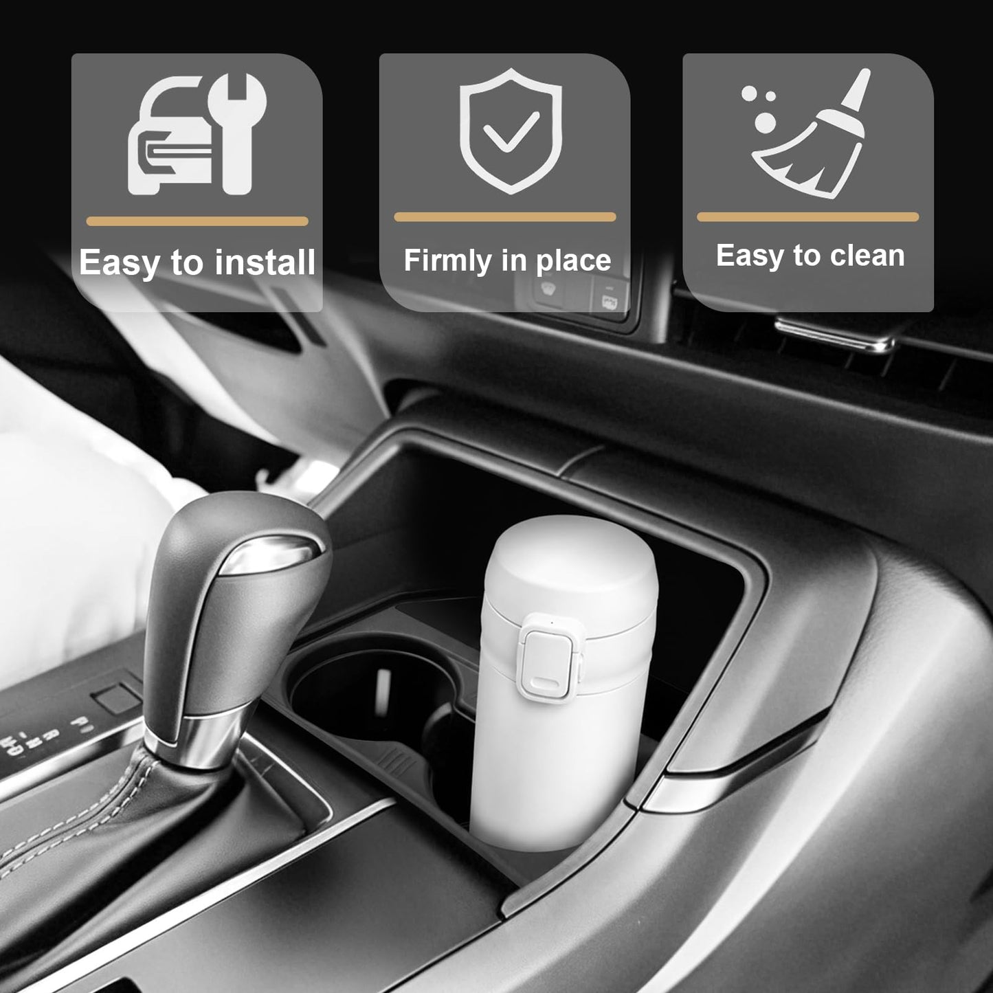 Muslogy Compatible with 2022-2025 2026 Nissan Frontier Accessories Center Console Front Hanging Storage Organizer Box Armrest Hanging Storage Box Tray with Anti-Slip Inserts