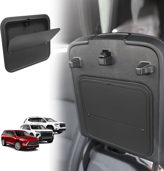 Muslogy Center Console Hidden Organizer Compatible with 2024 2025 GMC Acadia & Chevy Traverse & 2025 Buick Enclave Accessories One-Touch Armrest Hidden Storage Box Secret Compartment Insert Tray