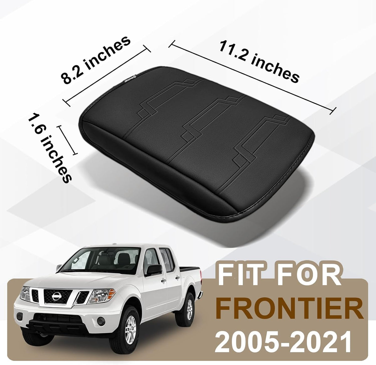 Muslogy Armrest Cover for Nissan Frontier 2005-2021, Regular Thick