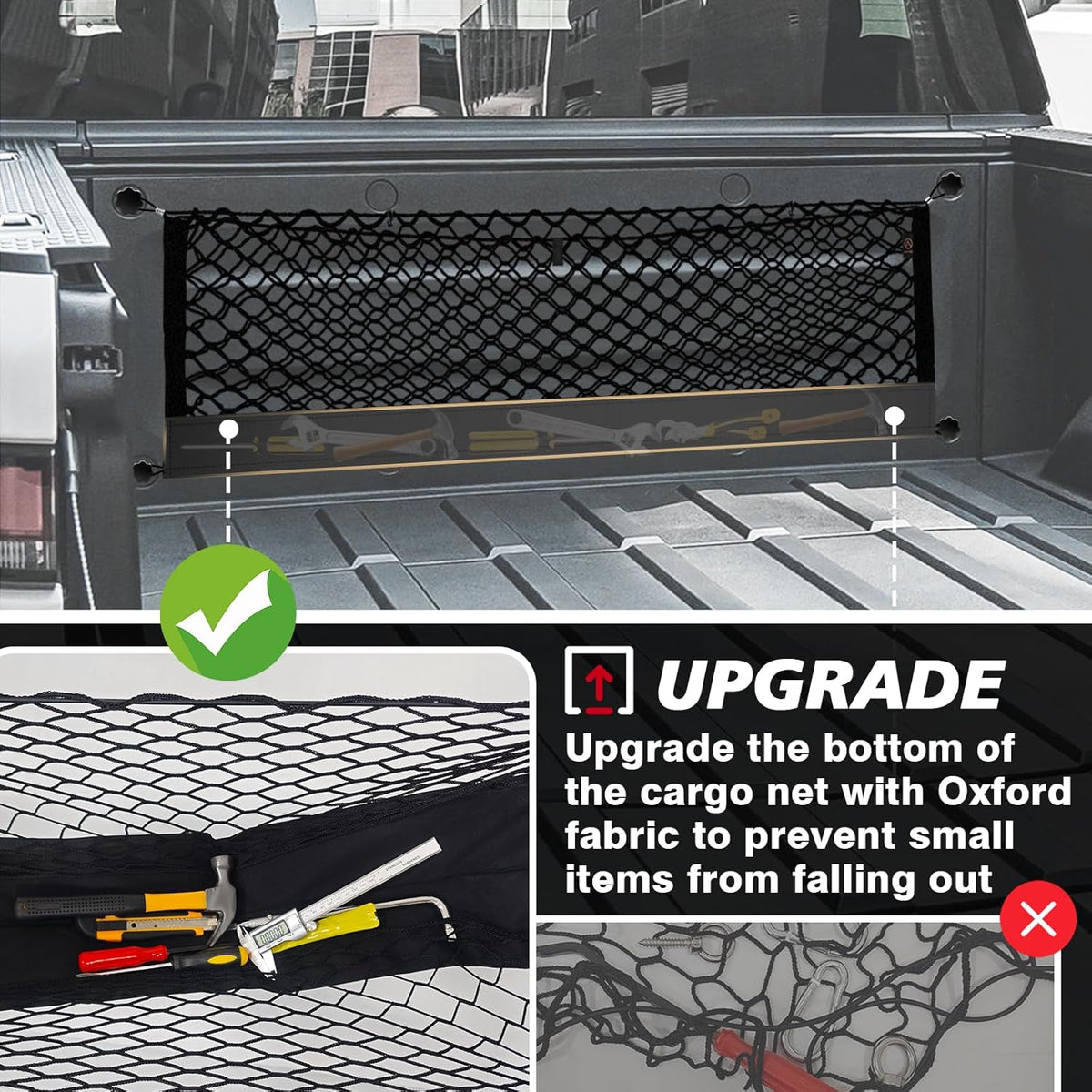 Cargo Net For Rivian R1t Muslogy Truck Bed Cargo Net Compatible with Rivian R1T 2022-2024 2025
